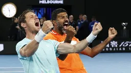 Rohan Bopanna becomes oldest ever male player to win grand slam title with Australian Open triumph | CNN