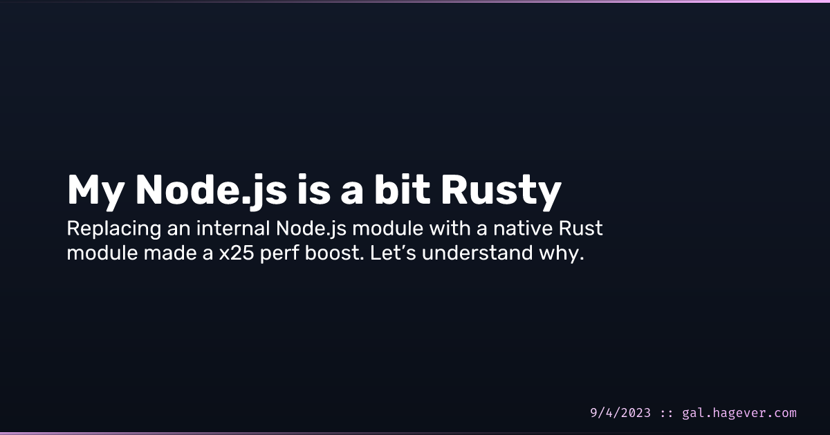 My Node.js is a bit Rusty