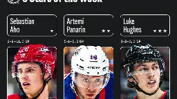 Aho leads 3 Stars of the Week | NHL.com