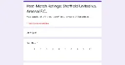 Post-Match Ratings: Sheffield United v.s. Arsenal F.C.