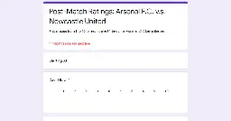 Post-Match Ratings: Arsenal F.C. v.s. Newcastle United