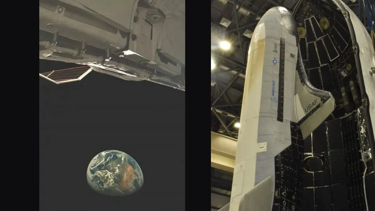 US Space Force reveals 1st look at secretive X-37B space plane in orbit (photo)