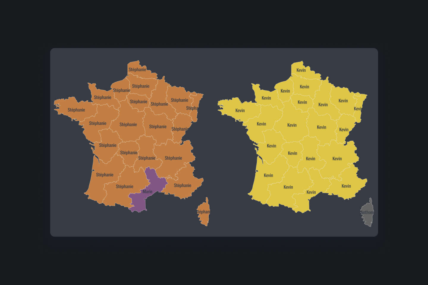 Explorez la popularité des prénoms en France depuis 1900