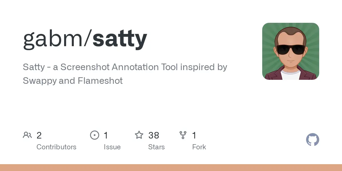 GitHub - gabm/satty: Satty - a Screenshot Annotation Tool inspired by Swappy and Flameshot