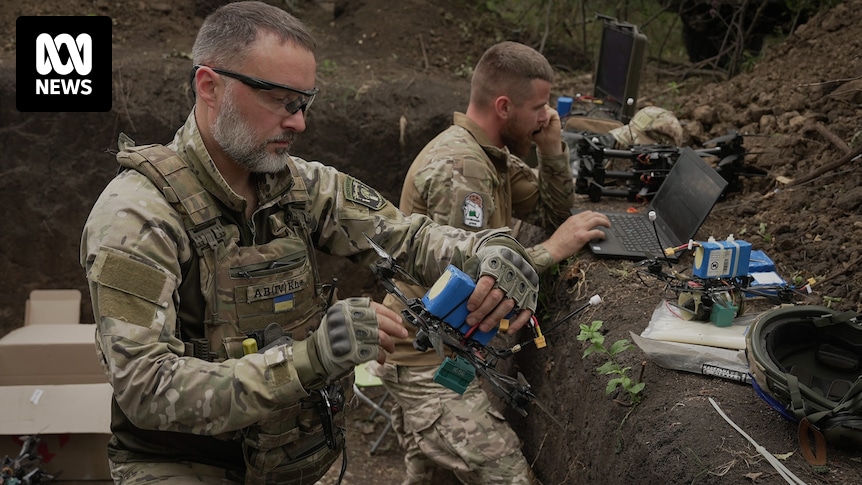 As Ukrainians hold off an offensive from the enemy, the ABC was taken to a secret position near the Russian border