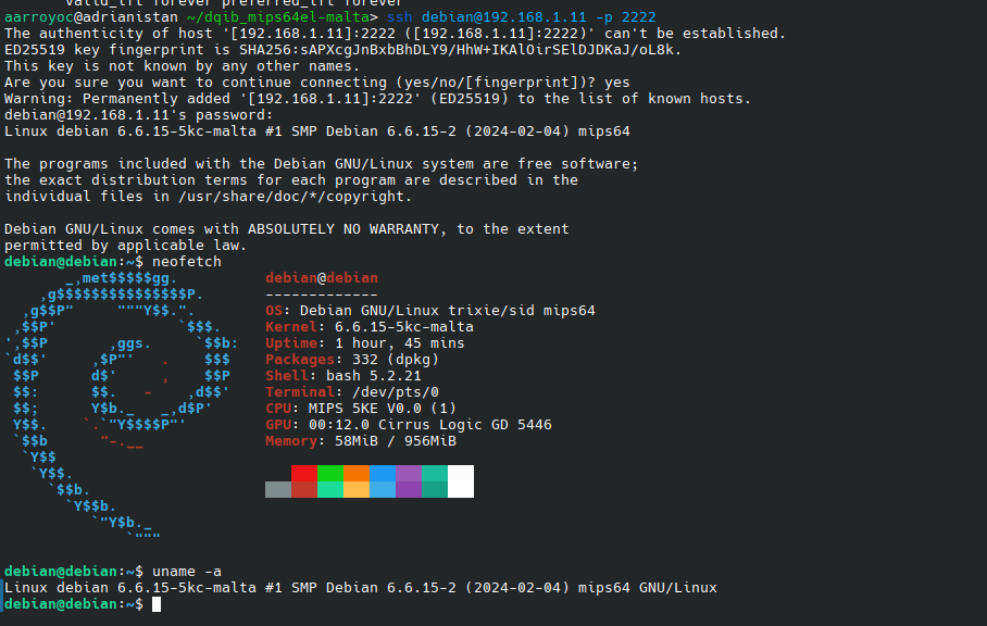 Ejecutar una máquina virtual RISC-V, MIPS, PowerPC, SPARC,... desde AMD64