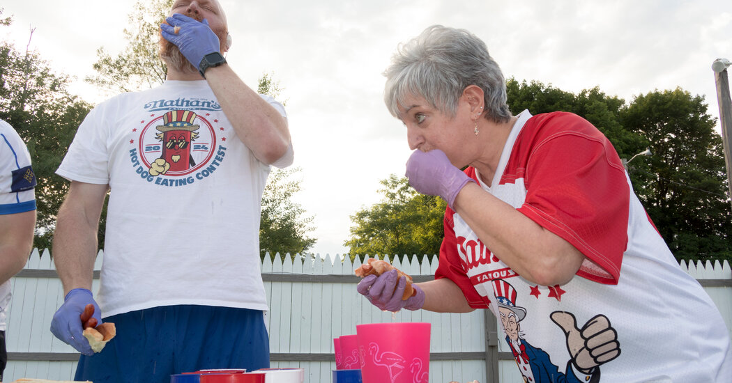 Competitive Eaters Are Just Like Us. Give or Take a Dozen Hot Dogs.