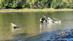 Helicopter crash near Enderby, B.C.