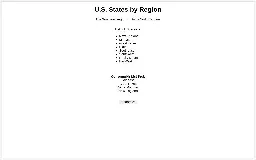 U.S. States by Region ― Perchance Generator