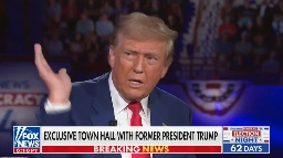 Trump Takes Detour During Town Hall: ‘He Was Down 18 or 19 Points After the Debate – And I Hate Mosquitoes’