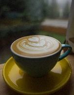 Rainy morning cup