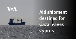 Aid shipment destined for Gaza leaves Cyprus