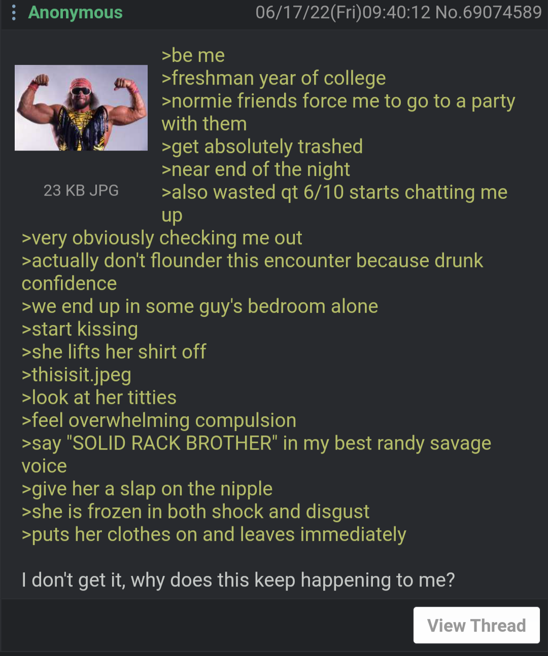 Anon Has A Sexual Encounter Lemmy World