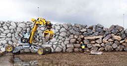 Watch this autonomous excavator build a 215 foot retaining wall [video]