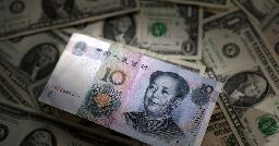 China's state banks seen selling dollars for yuan in London and New York hours