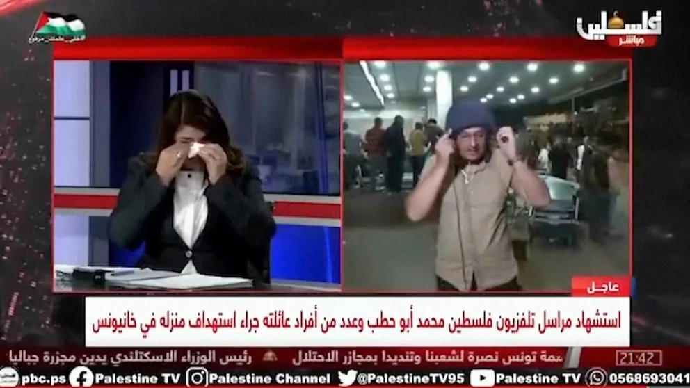 Emotional outburst on live TV from Gaza over death of reporter encapsulates collective grief