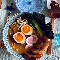 [Homemade] Tonkotsu Miso Ramen