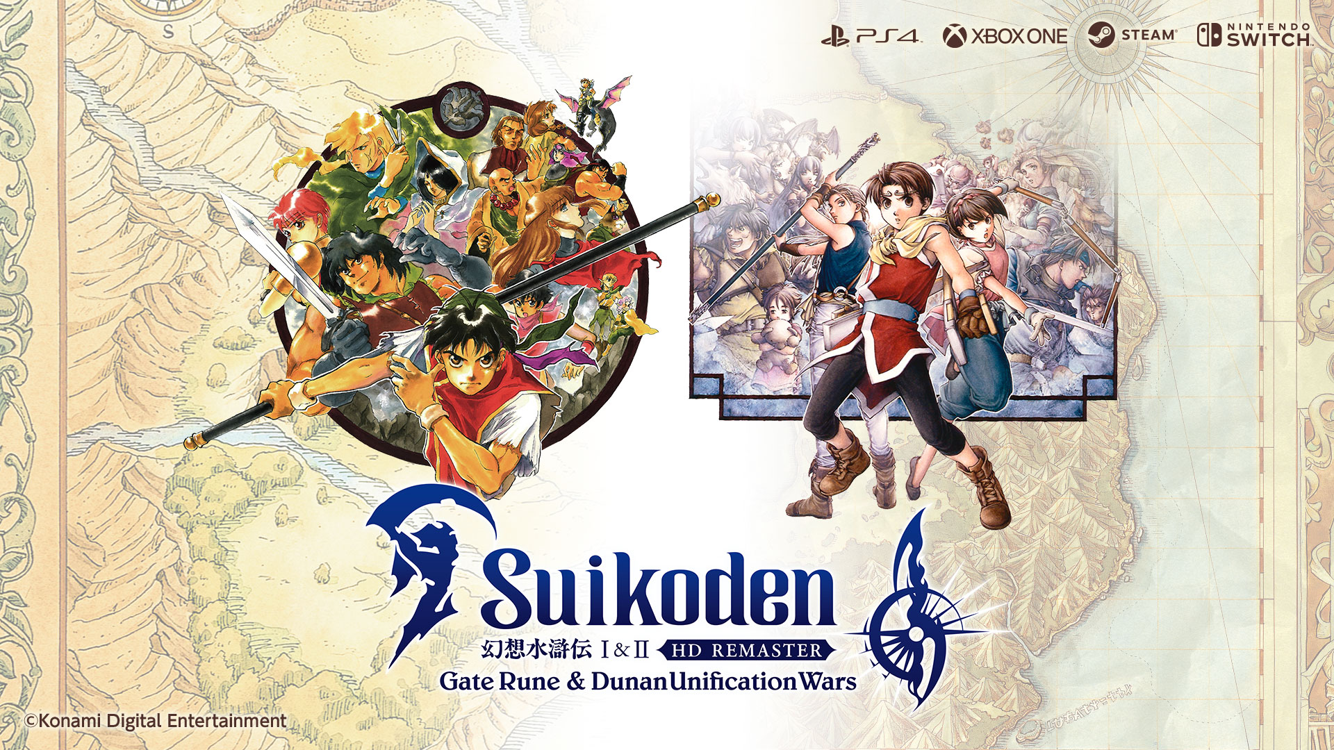 TOP | Suikoden I&amp;II HD Remaster Gate Rune and Dunan Unification Wars Official Website | KONAMI