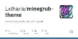 GitHub - Lxtharia/minegrub-theme: A Grub Theme in the style of Minecraft!