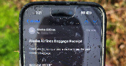 This iPhone fell out of Alaska Airlines Flight 1282