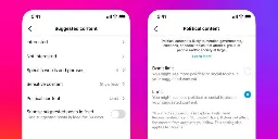Users shocked to find Instagram limits political content by default