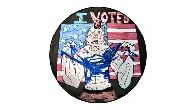 Internet picks “werewolf clawing off its own shirt” as new Michigan “I Voted” sticker