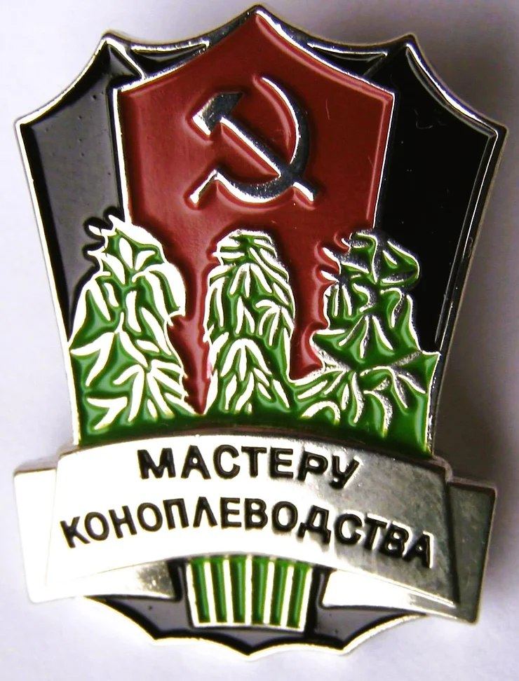 Master Hemp Grower badge, the Soviet Union, 1970s?