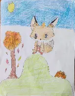 The Autumn Fox, by my 7yo