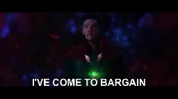 "I've Come To Bargain" - Doctor Strange GIF by Ricky Bobby | Gfycat