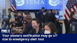 Phones to receive an emergency alert test this week