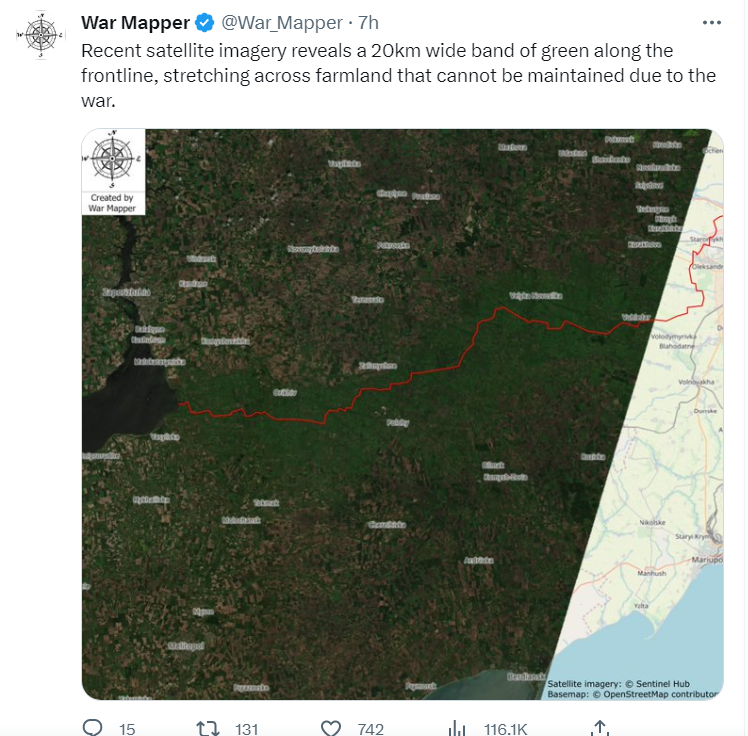 Interesting warmapper post about the front line(screen capture)