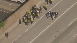 405 Freeway: Gaza protesters block traffic in West LA