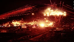 Long-exposure photo of combat in Vietnam, 1970