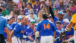 Gators score MCWS-record 24 runs, extend finals