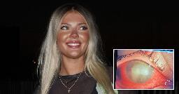 Woman blinded by parasites after making mistake with her contact lenses