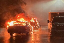 15 Portland police cars badly burned Thursday morning; arson suspected