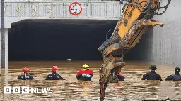 South Korea flood: Nine bodies recovered from flooded tunnel