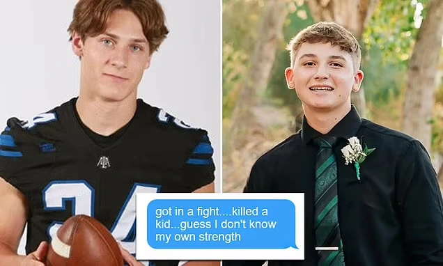 'Killer jock, 17, boasted "I guess I'm just too strong" after helping beat boy, 16, to death at Arizona house party': Bullies 'then danced on dying teen's body and "humped" him'