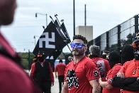 Swastika Flags Flying High During Donald Trump Parade in Florida