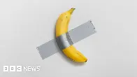 Duct-taped banana artwork sells for $6.2m in NYC