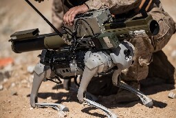 Marines Test Rocket-Carrying 'Robotic Goat' at Twentynine Palms