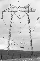 High Voltage Transmission Pylons, near Tracy, CA, 2010.