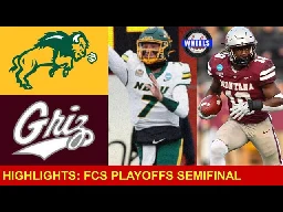 North Dakota State vs #2 Montana (CRAZY GAME!) | FCS Playoffs Semifinal | 2023 College Football