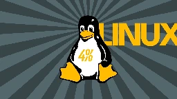 Linux Crosses 4% Market Share Worldwide