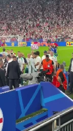 Moment fan jumps at Cristiano Ronaldo after Portugal vs Georgia at Euros 2024