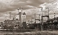 Schuylkill Co-Generation Plant and Arsenal Bridge, Philadelphia, 2018.