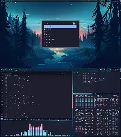 [Qtile] My first Rice on Arch