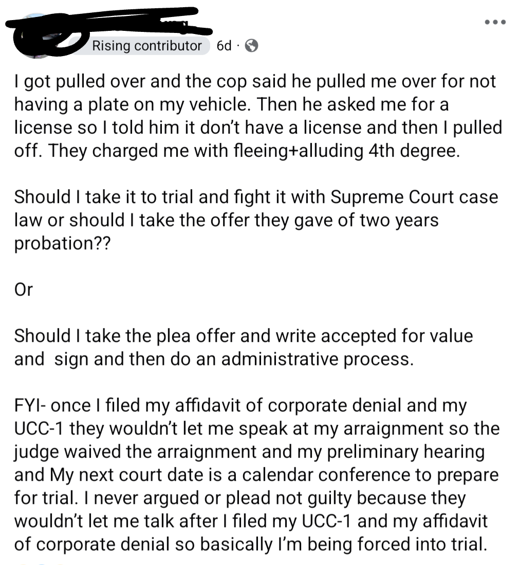 Please for my entertainment take it to the Supreme Court sovcit.