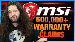 [Gamers Nexus] Scam Warning: MSI Exposes 600,000+ Warranty Records