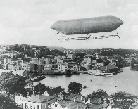 Thomas Scott Baldwin's California Arrow II over Norwich, Connecticut by Leighton Wilson Hazelhurst Jr.